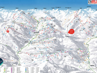 23 Catered chalet Alpensport Saalbach Skimap