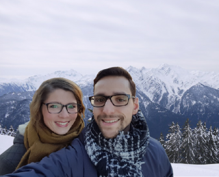 Serge en Marith wintersport 2017